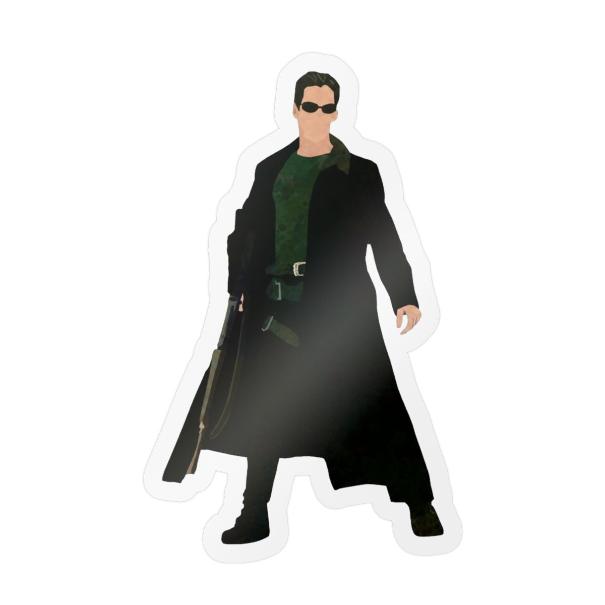 The Matrix Sticker | Cool Sci-Fi Vinyl Decal - alternate angle 5, merchandise