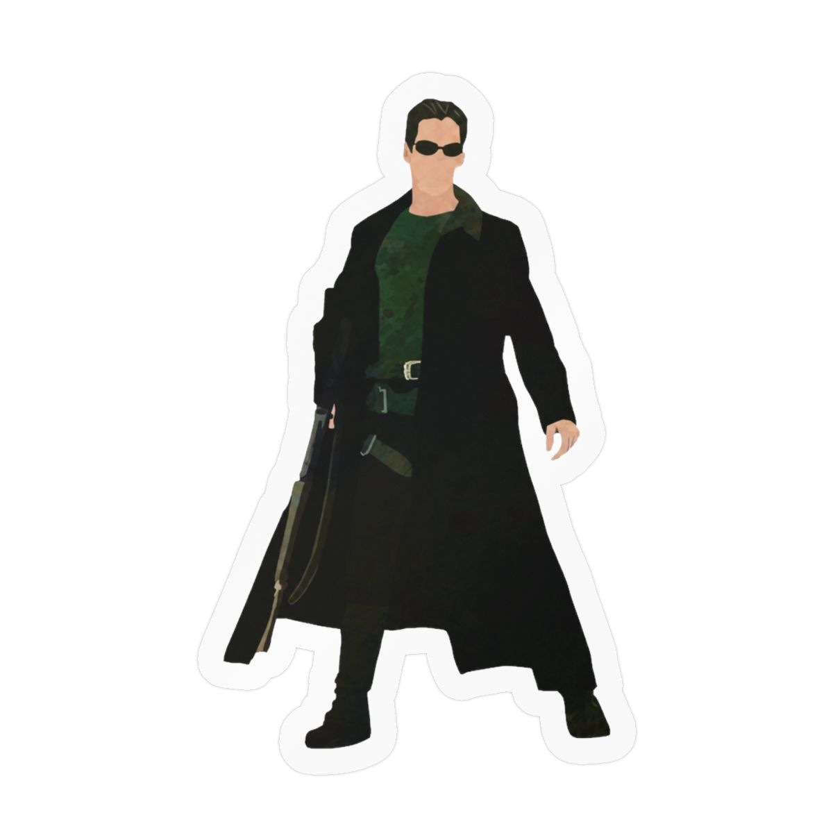 The Matrix Sticker | Cool Sci-Fi Vinyl Decal - alternate angle 2, merchandise