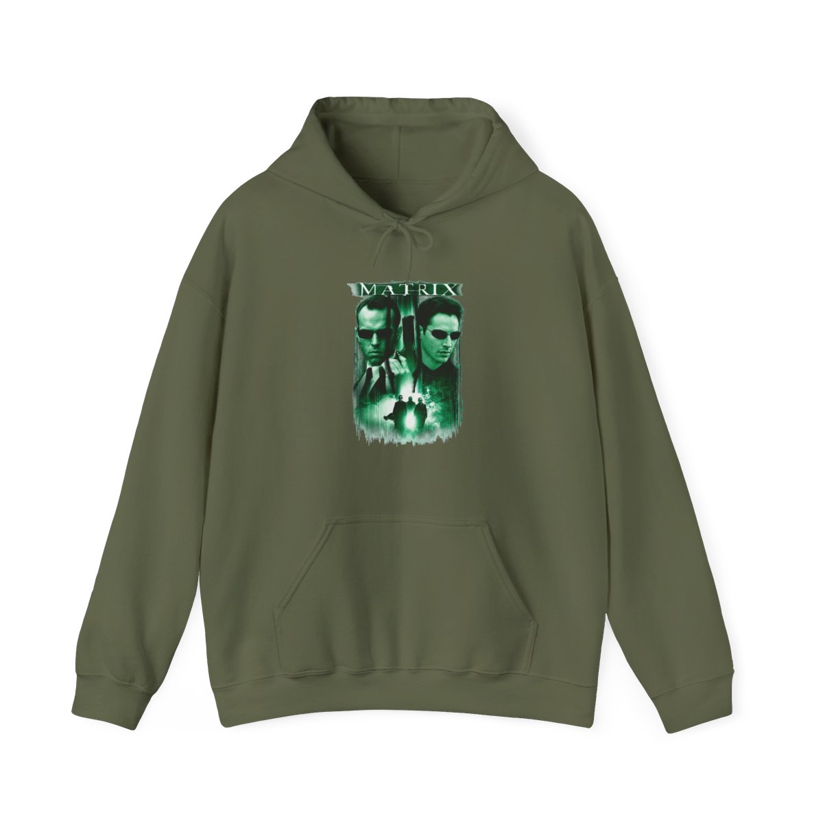 The Matrix Code Logo Adult Pull-Over Hoodie : Target - alternate angle 4, merchandise